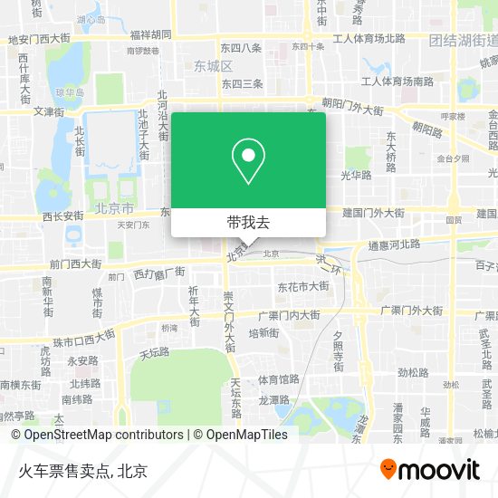 火车票售卖点地图
