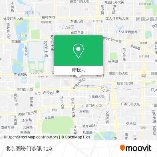 北京医院-门诊部地图
