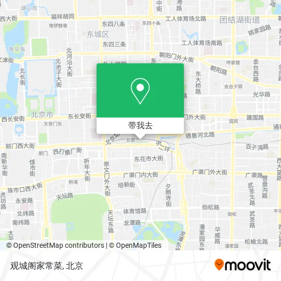 观城阁家常菜地图