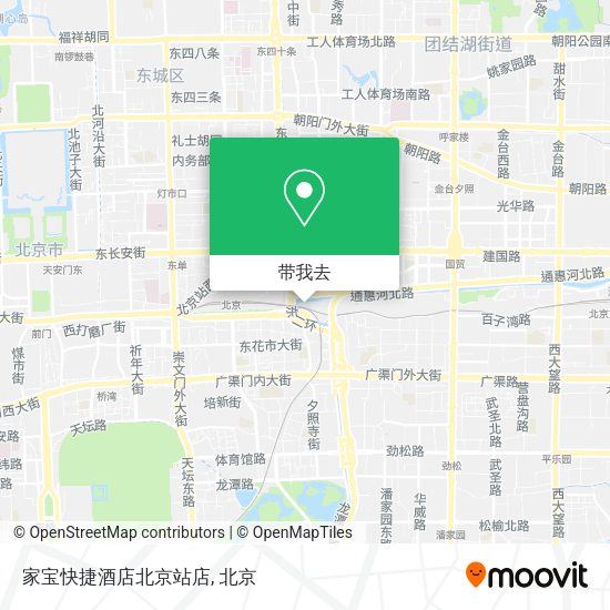 家宝快捷酒店北京站店地图