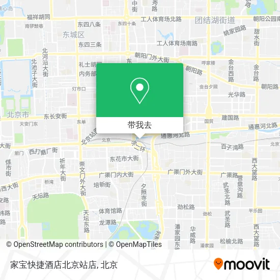 家宝快捷酒店北京站店地图