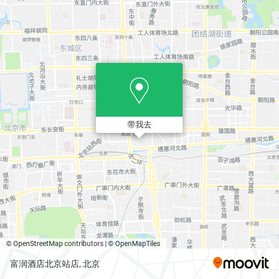 富润酒店北京站店地图