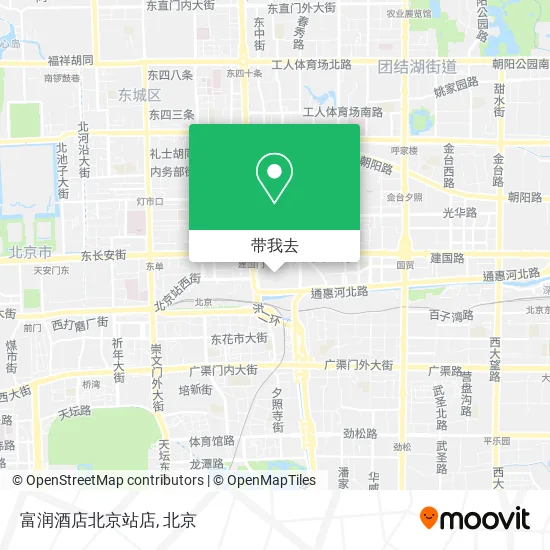 富润酒店北京站店地图