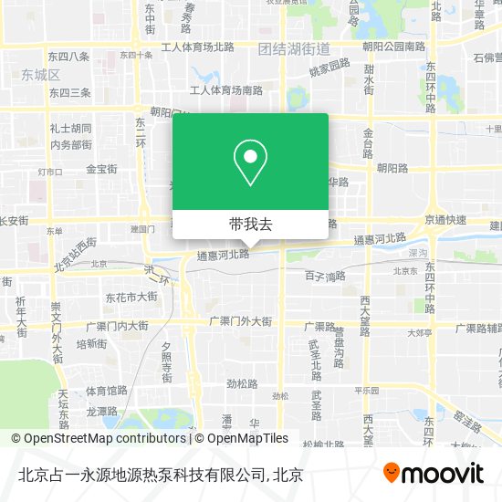北京占一永源地源热泵科技有限公司地图