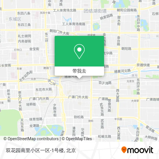 双花园南里小区一区-1号楼地图