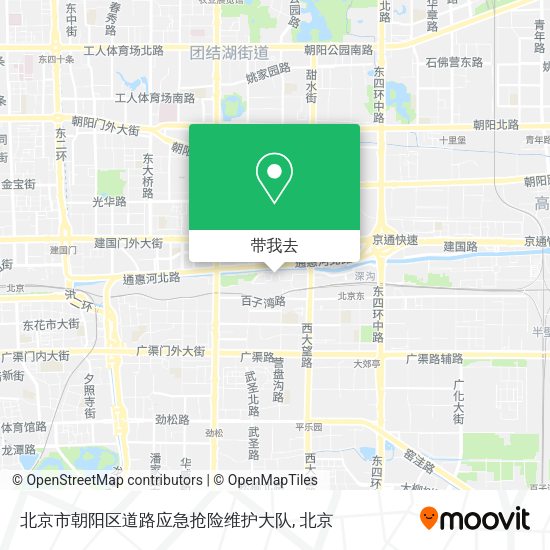 北京市朝阳区道路应急抢险维护大队地图