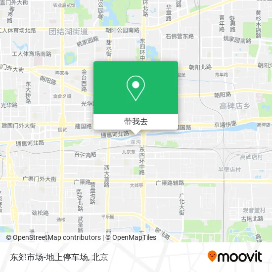 东郊市场-地上停车场地图