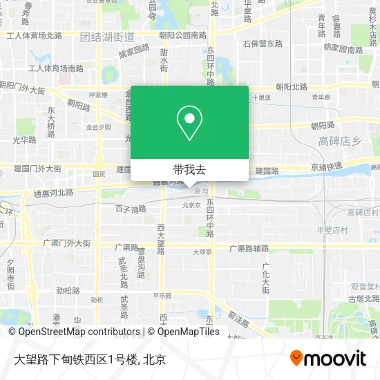 大望路下甸铁西区1号楼地图