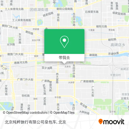 北京纯粹旅行有限公司皇包车地图