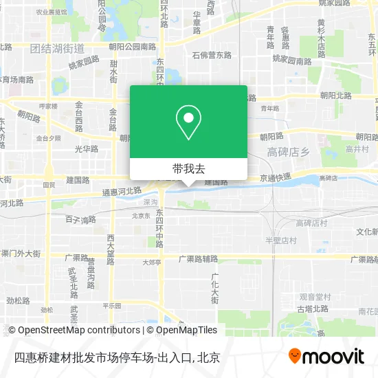四惠桥建材批发市场停车场-出入口地图