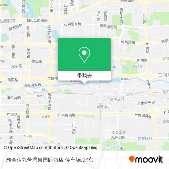 瀚金佰九号温泉国际酒店-停车场地图