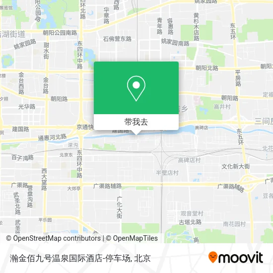 瀚金佰九号温泉国际酒店-停车场地图