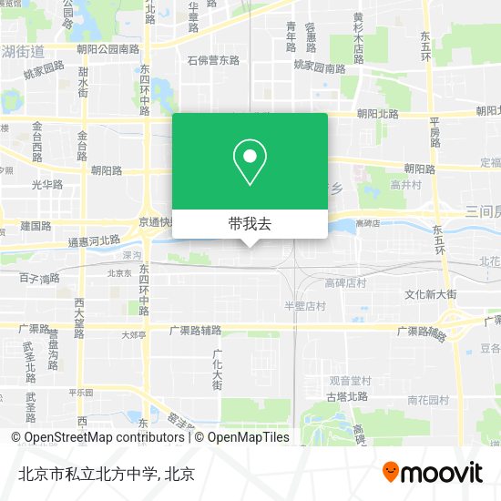 北京市私立北方中学地图