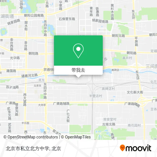 北京市私立北方中学地图