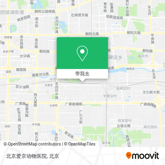 北京爱京动物医院地图