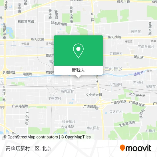 高碑店新村二区地图