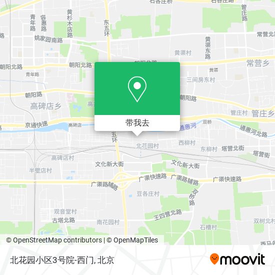 北花园小区3号院-西门地图