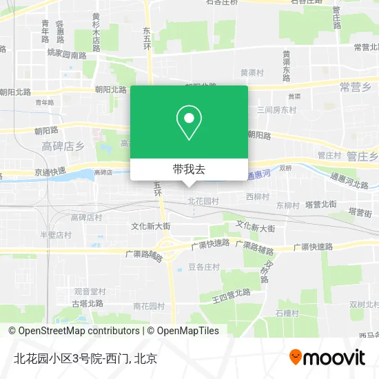 北花园小区3号院-西门地图