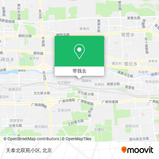 天泰北双苑小区地图