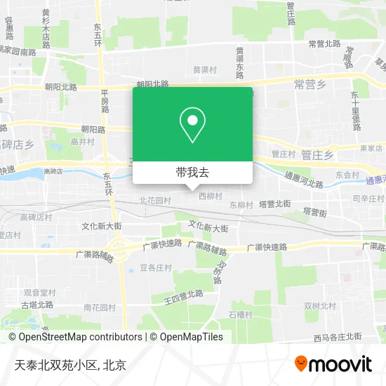 天泰北双苑小区地图
