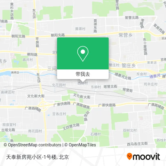 天泰新房苑小区-1号楼地图