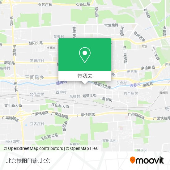 北京扶阳门诊地图
