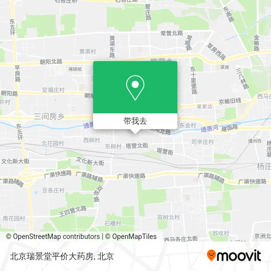 北京瑞景堂平价大药房地图