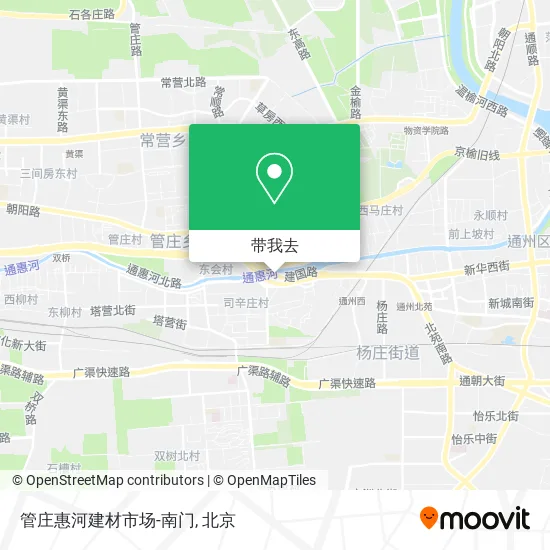 管庄惠河建材市场-南门地图
