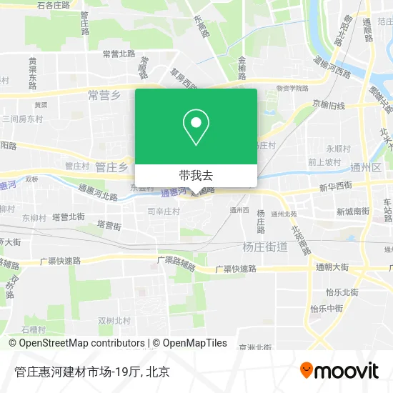管庄惠河建材市场-19厅地图