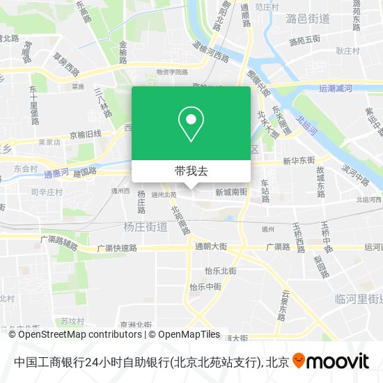中国工商银行24小时自助银行(北京北苑站支行)地图