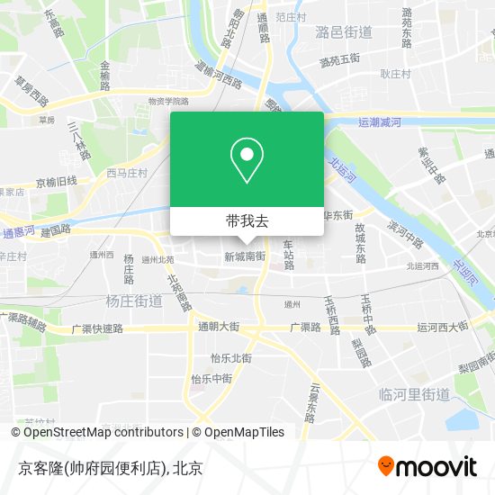 京客隆(帅府园便利店)地图