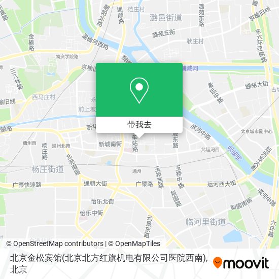 北京金松宾馆(北京北方红旗机电有限公司医院西南)地图