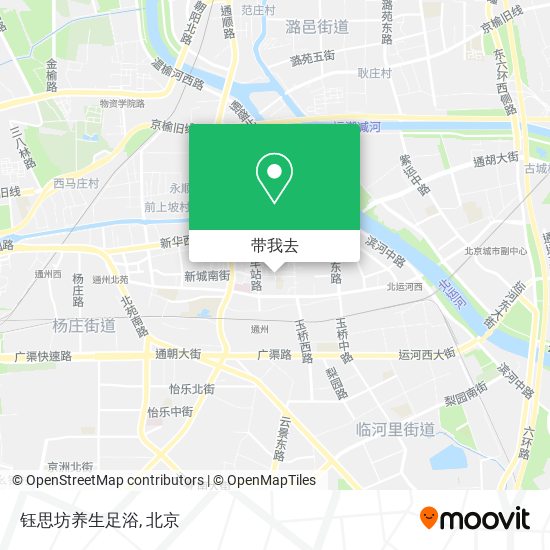 钰思坊养生足浴地图