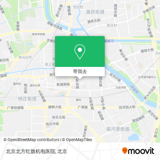北京北方红旗机电医院地图
