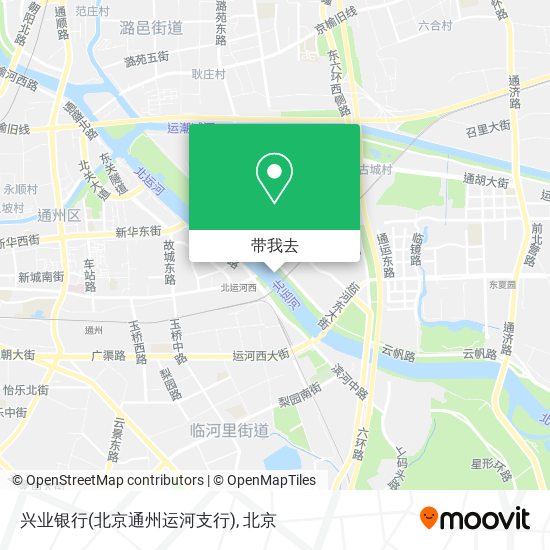 兴业银行(北京通州运河支行)地图