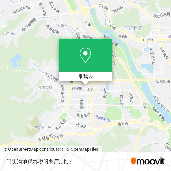 门头沟地税办税服务厅地图