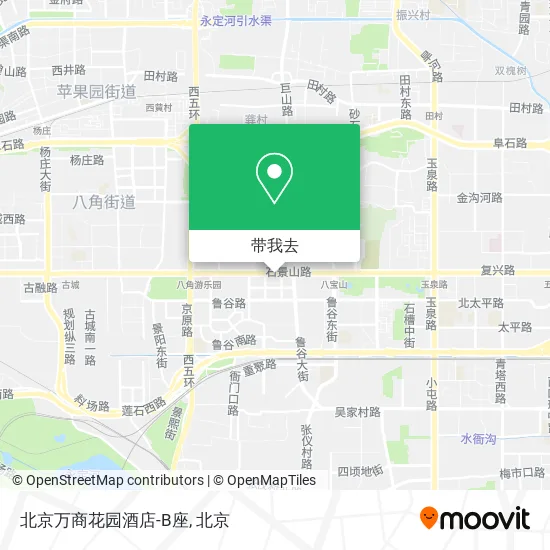 北京万商花园酒店-B座地图