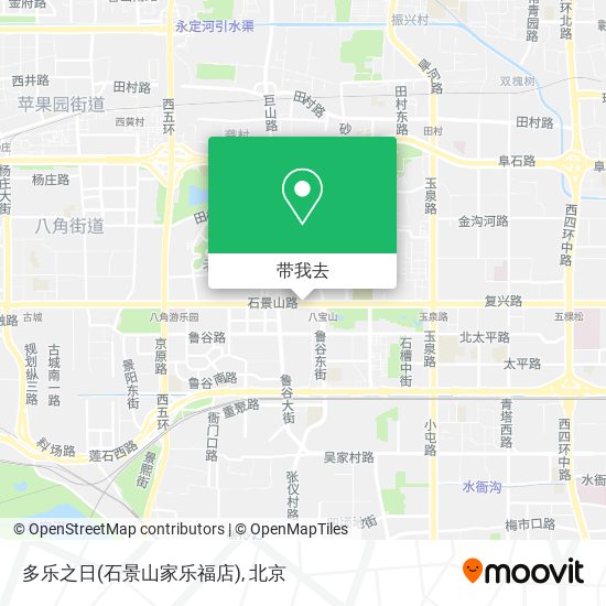 多乐之日(石景山家乐福店)地图