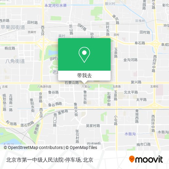 北京市第一中级人民法院-停车场地图