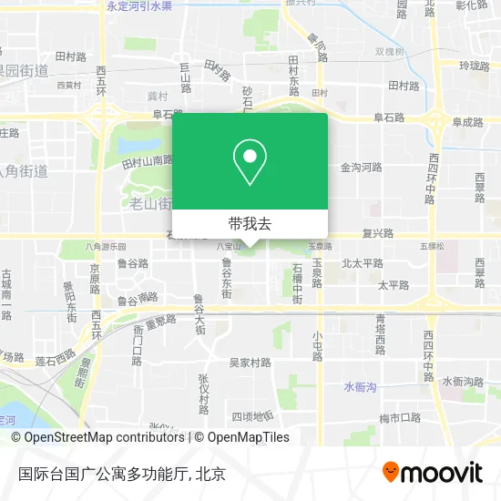 国际台国广公寓多功能厅地图