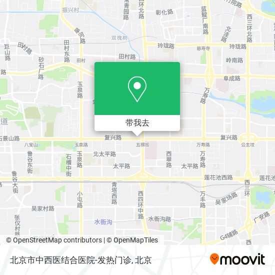 北京市中西医结合医院-发热门诊地图