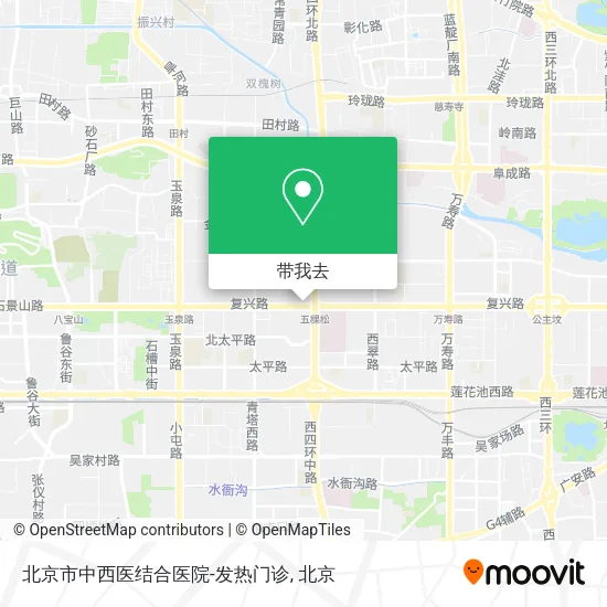 北京市中西医结合医院-发热门诊地图