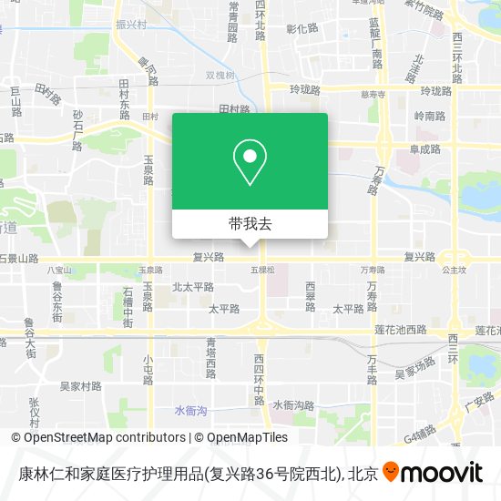 康林仁和家庭医疗护理用品(复兴路36号院西北)地图