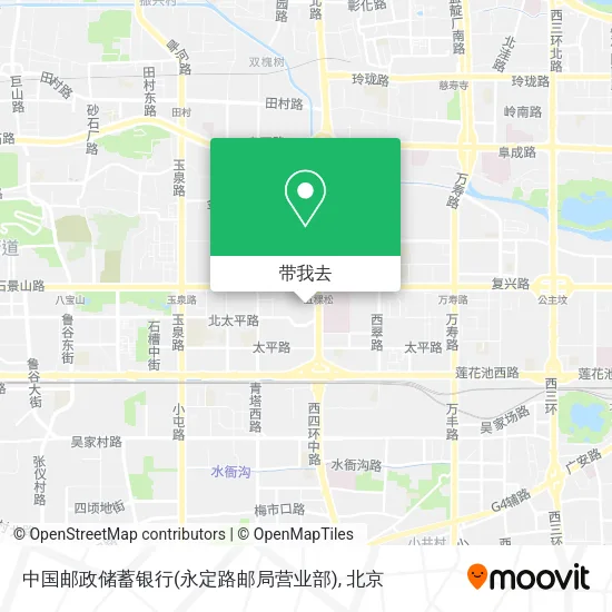 中国邮政储蓄银行(永定路邮局营业部)地图