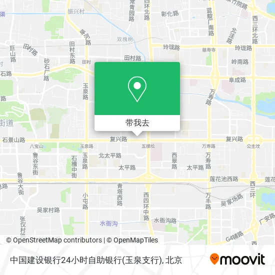 中国建设银行24小时自助银行(玉泉支行)地图