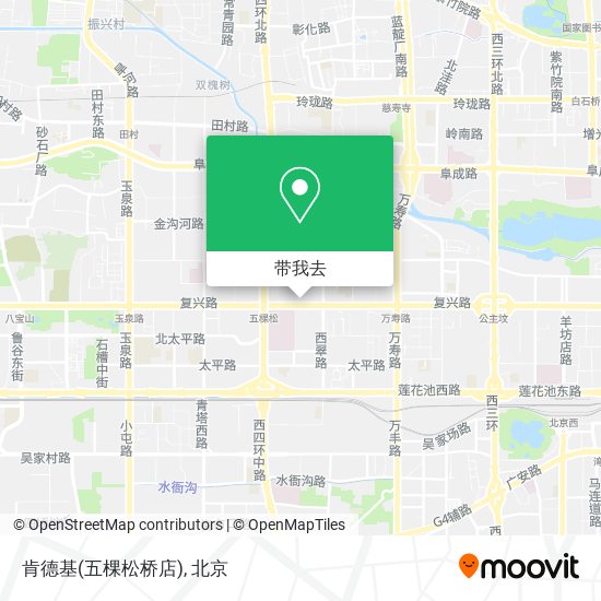 肯德基(五棵松桥店)地图