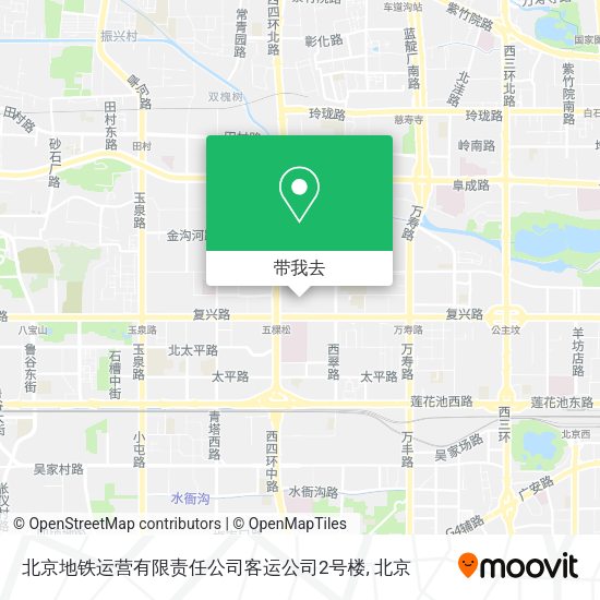 北京地铁运营有限责任公司客运公司2号楼地图