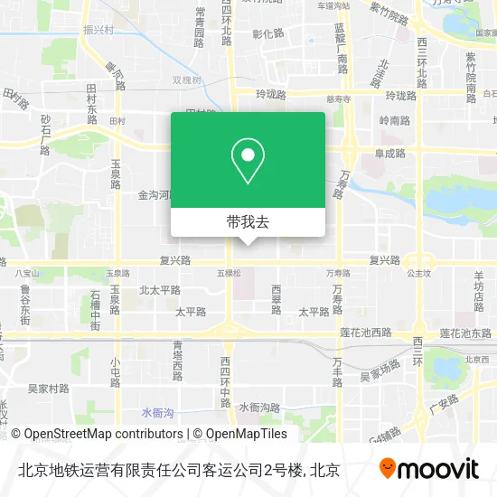 北京地铁运营有限责任公司客运公司2号楼地图