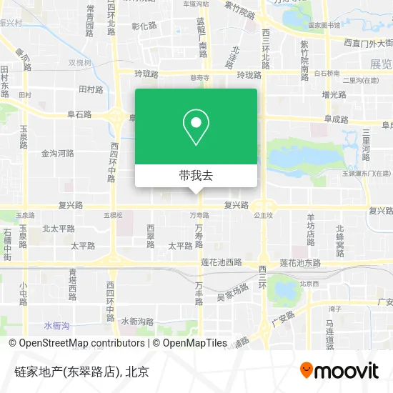 链家地产(东翠路店)地图