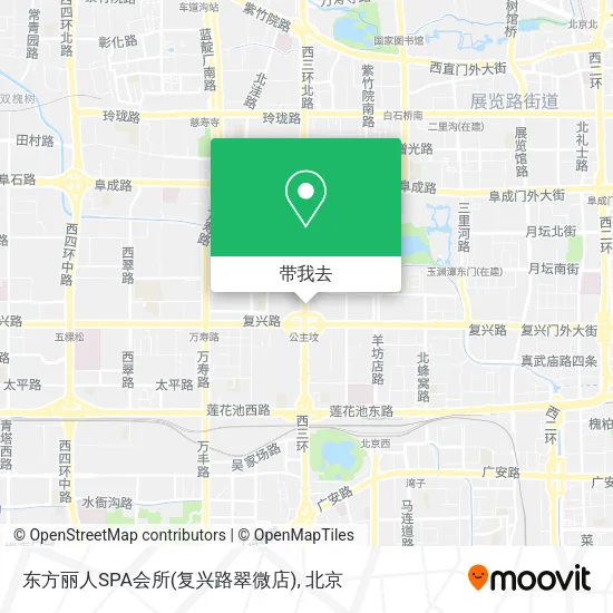 东方丽人SPA会所(复兴路翠微店)地图